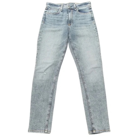 Rag & Bone Jeans Denim Skinny Leg Light Medium NORWALK Blue Color Sz 25 - Picture 1 of 7